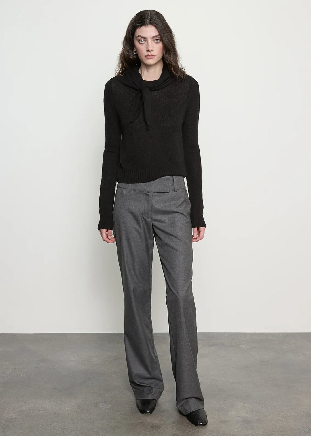 Enza Costa - Suit Minimal Trouser Dark Heather Grey