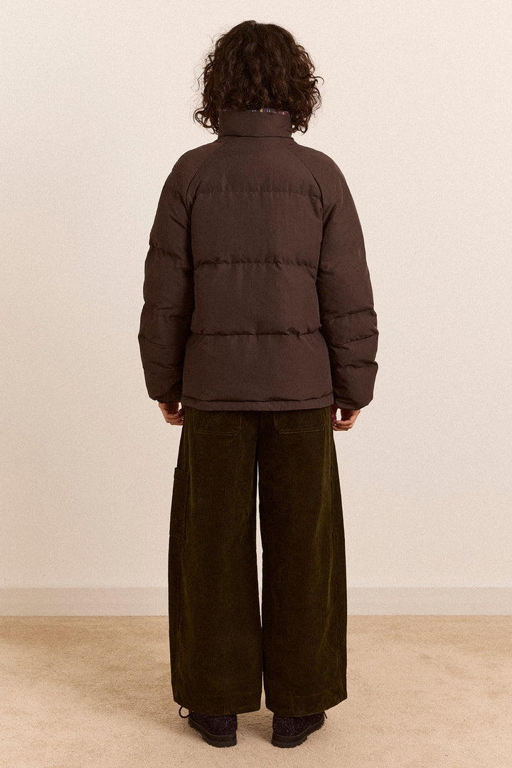 Damson Madder - Reversible Opal Puffer in Plum - Kalifornia Jean Bar