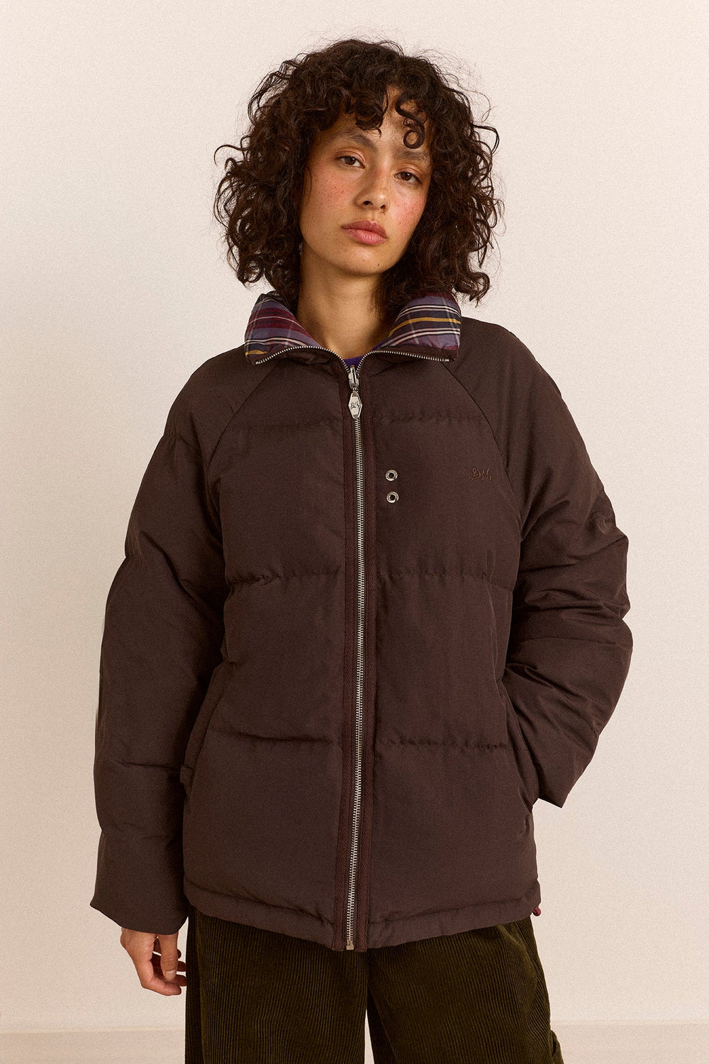 Damson Madder - Reversible Opal Puffer in Plum - Kalifornia Jean Bar
