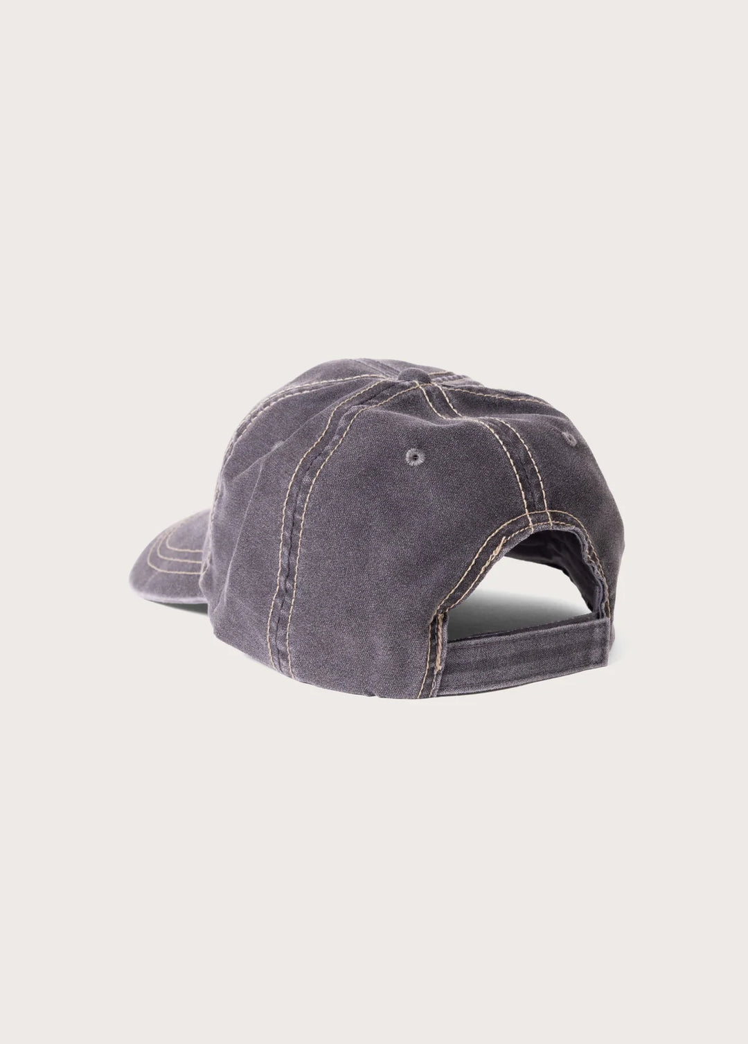 One of These Days - Charcoal Running Horse Leather Patch Hat