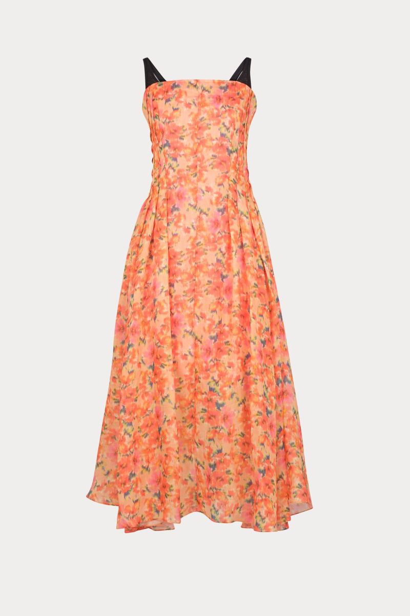 Rachel Comey - Loan Dress Orange Dahlia Ramie