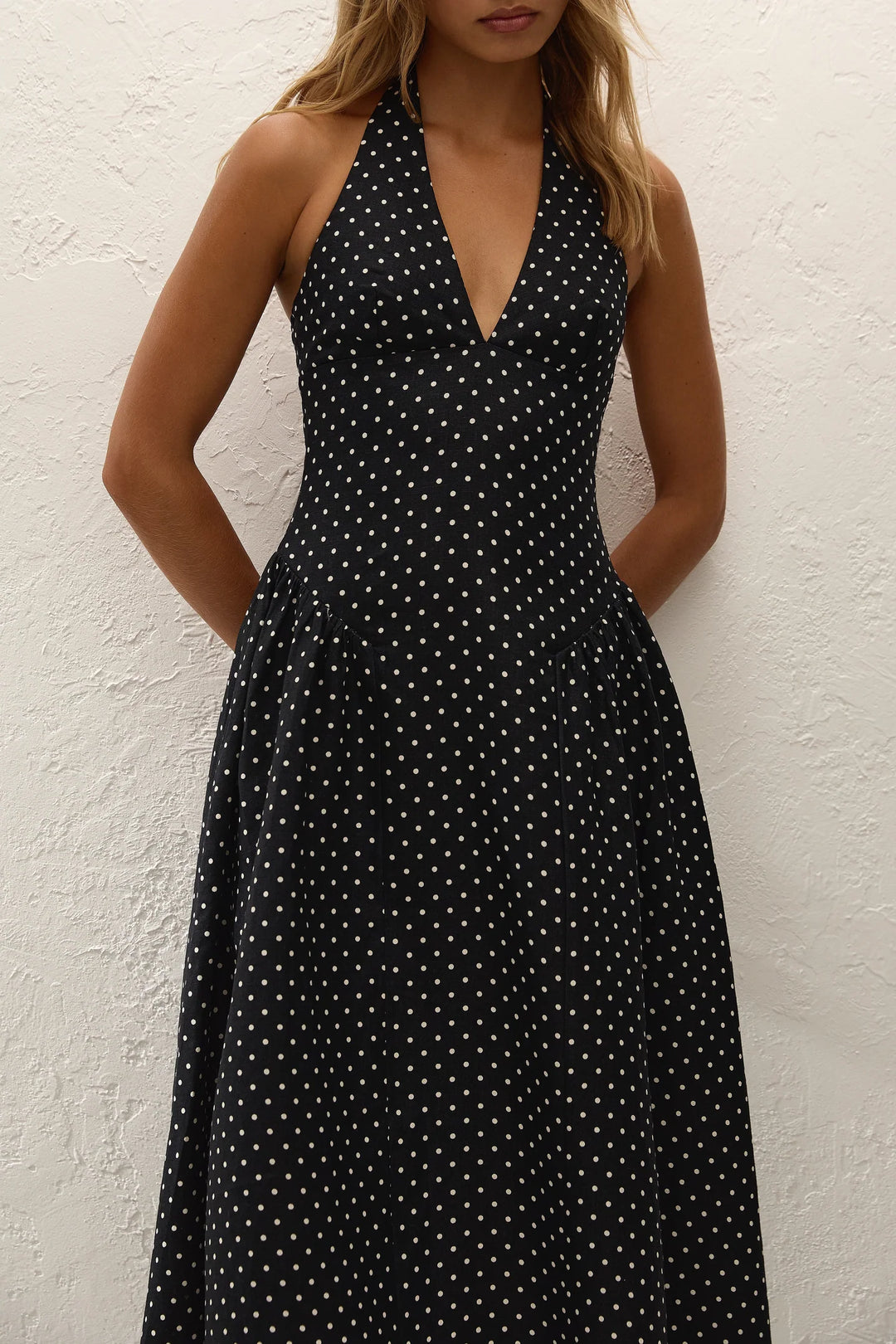 Faithfull The Brand - La Cala Midi Dress Lola Polka Dot