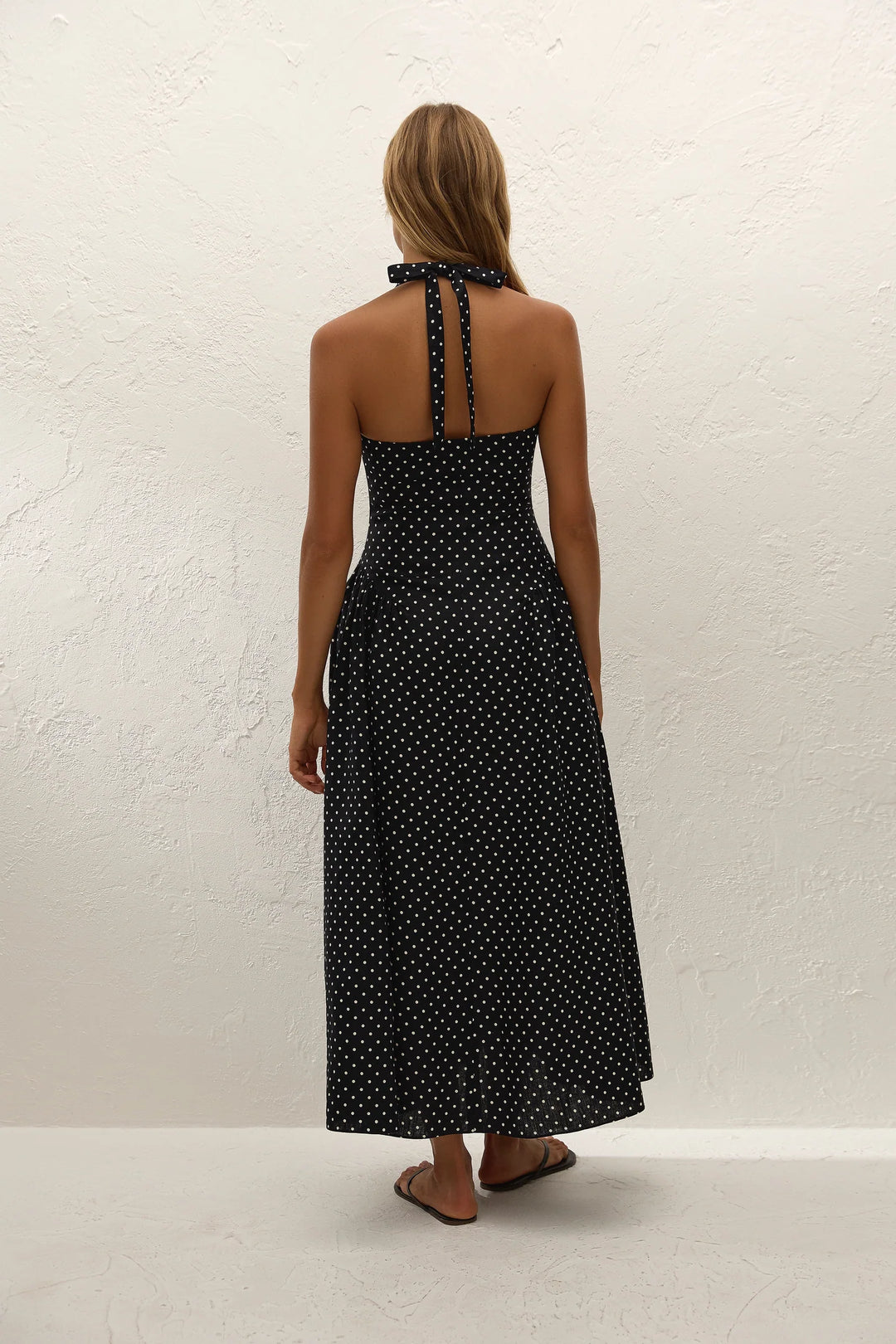 Faithfull The Brand - La Cala Midi Dress Lola Polka Dot