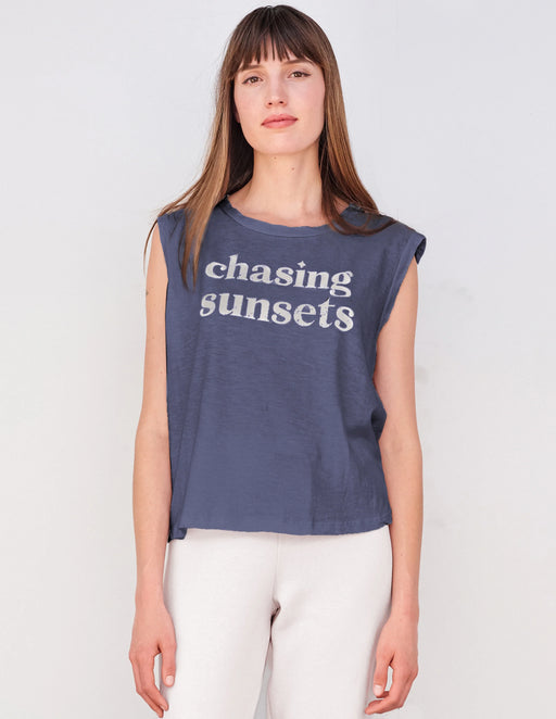 Sundry - Chasing Sunsets Tank in Pigment