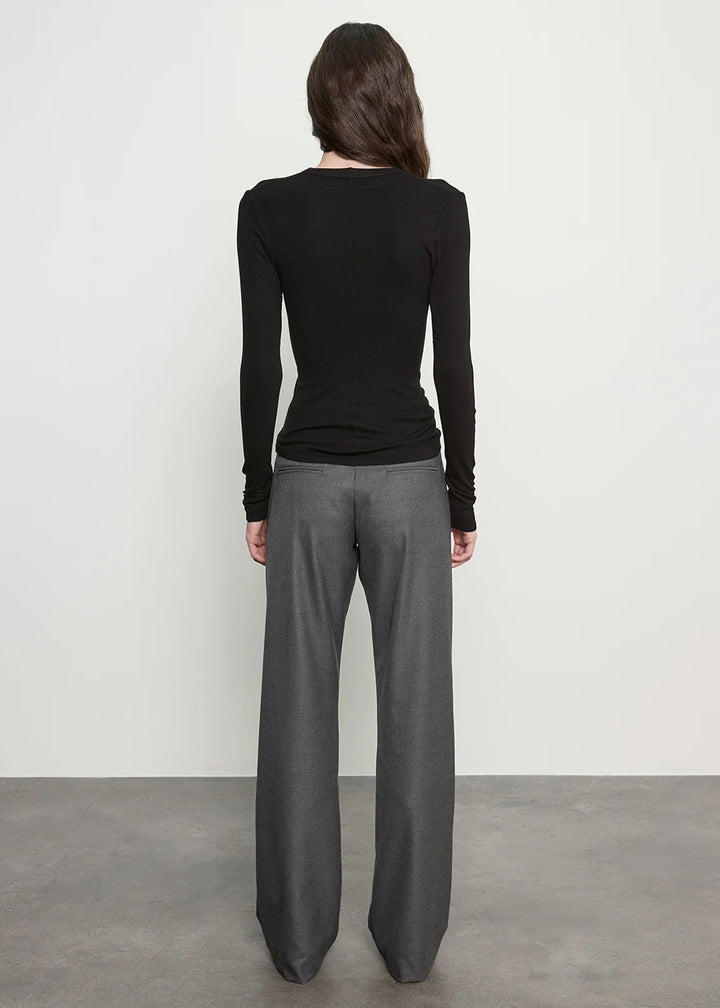 Enza Costa - Suit Minimal Trouser Dark Heather Grey