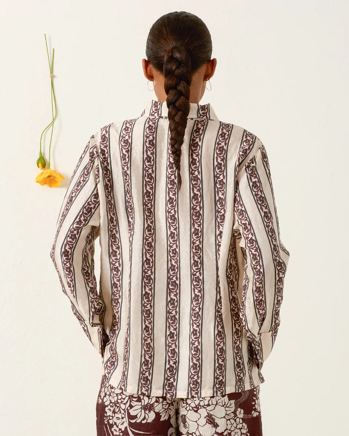 Alix of Bohemia - Dana Climbing Vine Silk Shirt