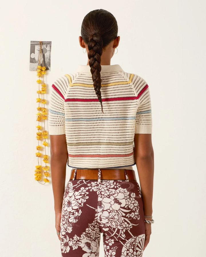 Alix Of Bohemia - Lessi Ivory Carnival Top Off White