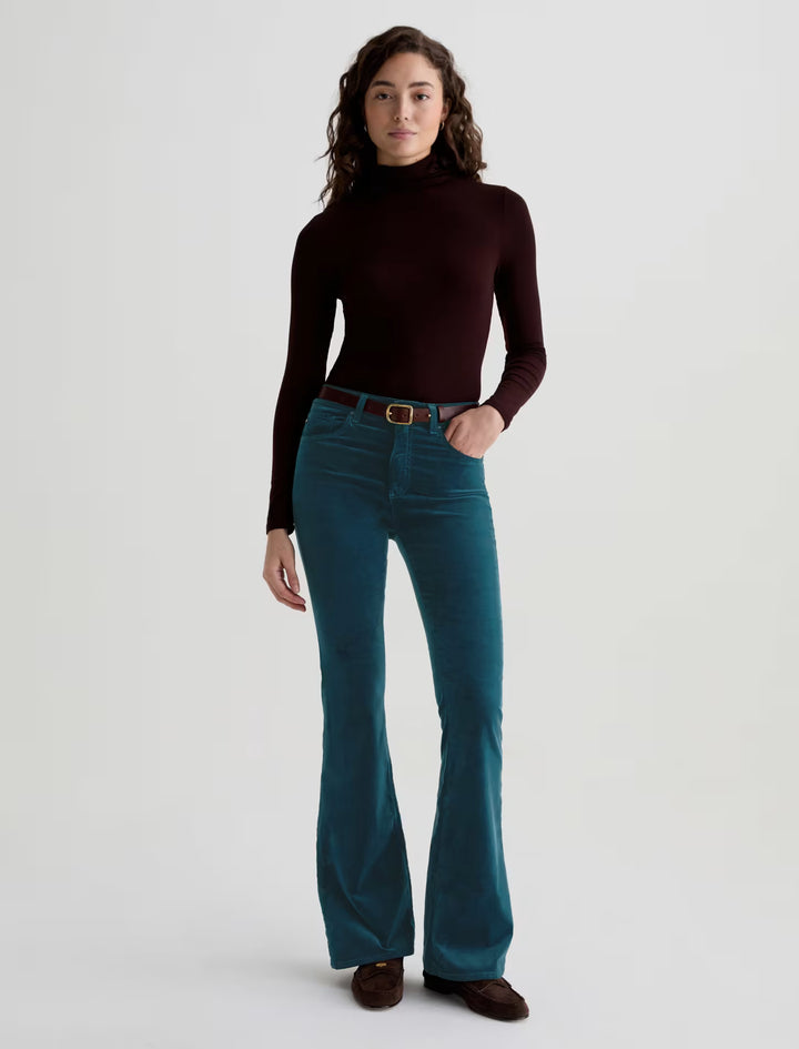 AG Denim - Deep Lagoon Velvet Farrah Boot Jean