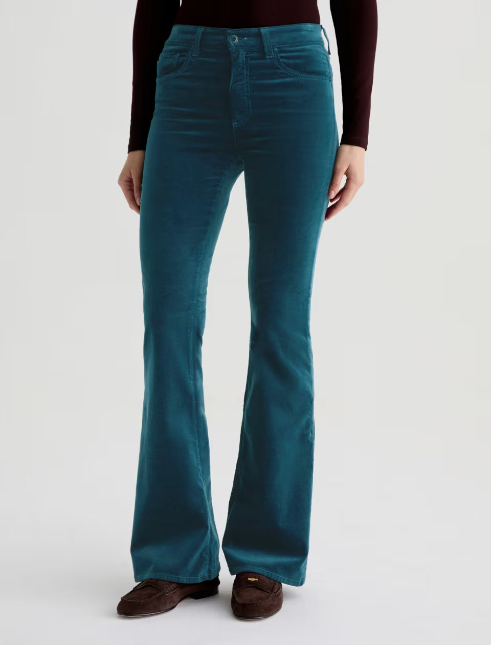 AG Denim - Deep Lagoon Velvet Farrah Boot Jean