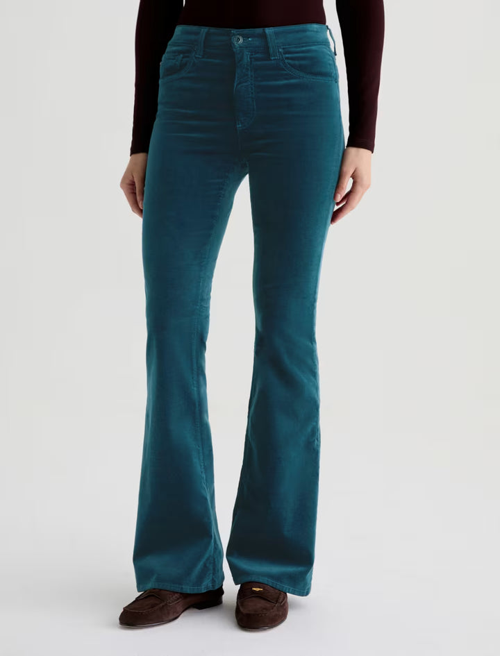 AG Denim - Deep Lagoon Velvet Farrah Boot Jean