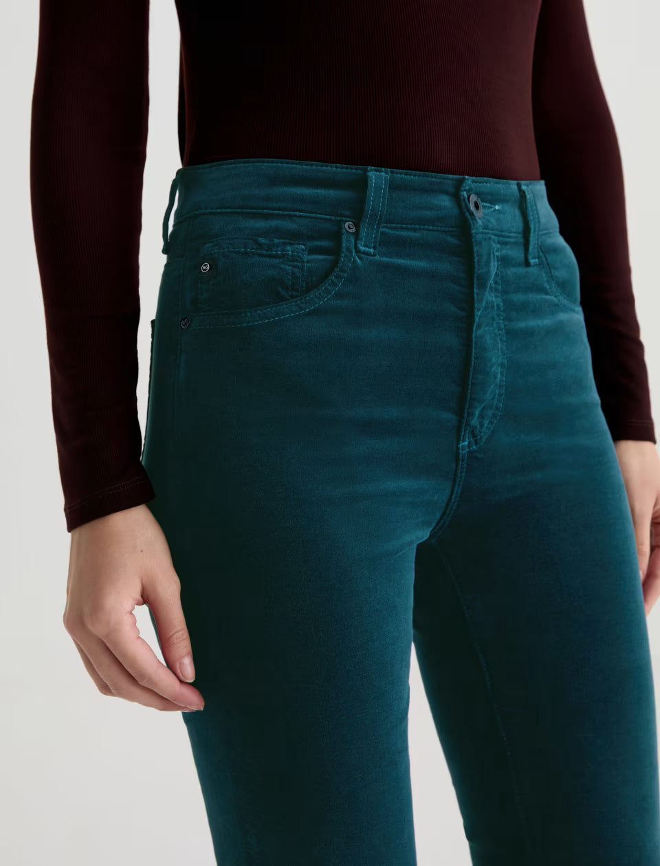 AG Denim - Deep Lagoon Velvet Farrah Boot Jean