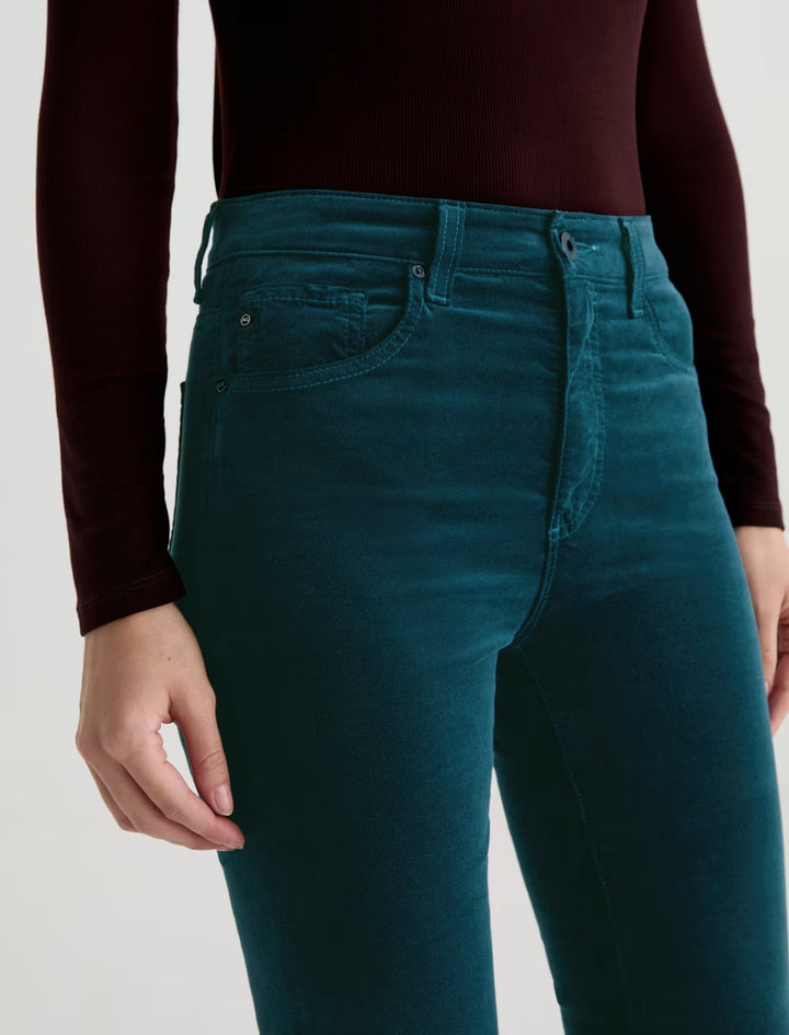 AG Denim - Deep Lagoon Velvet Farrah Boot Jean