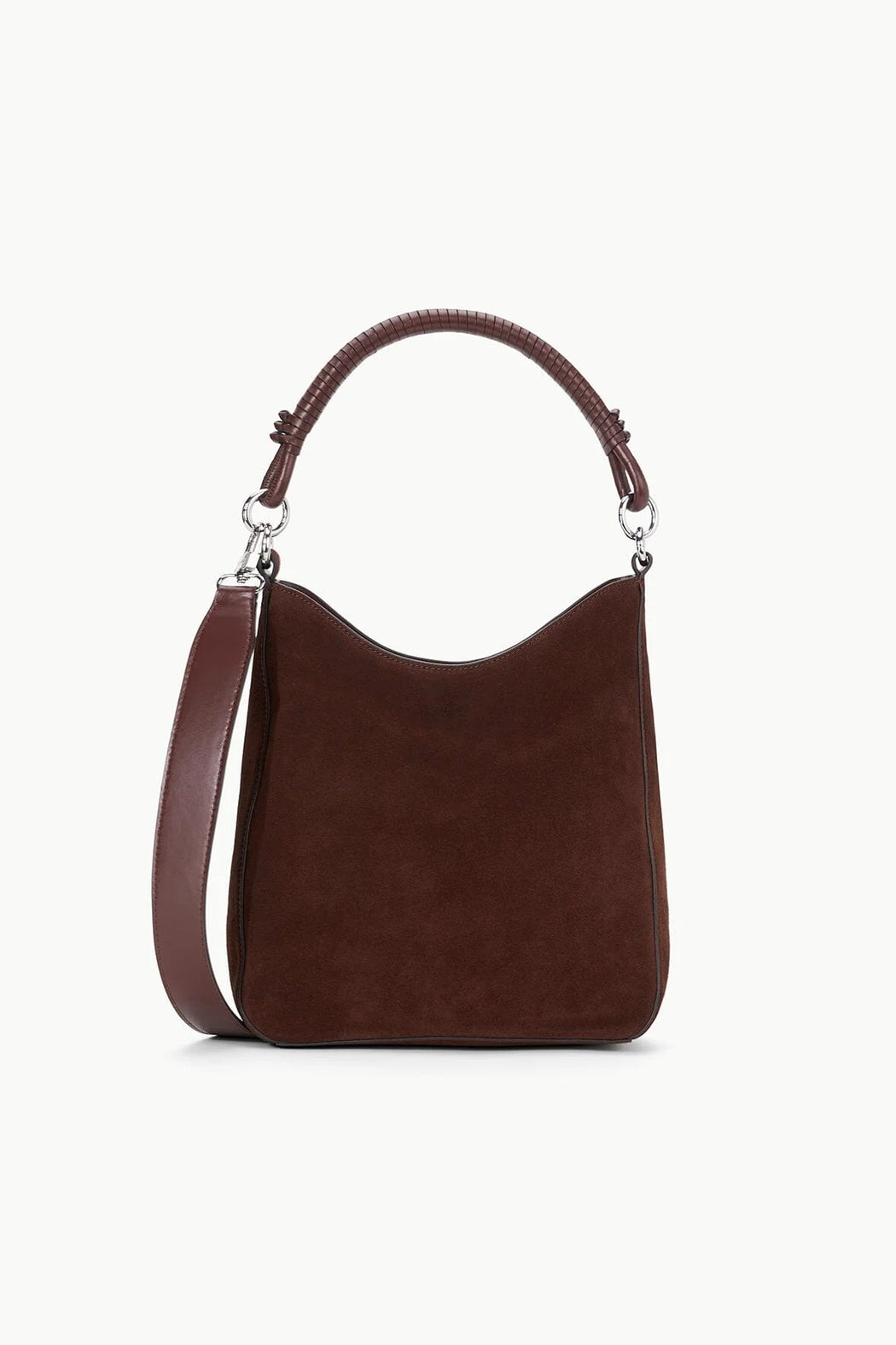 Staud - Mahogany Suede Mel Bag