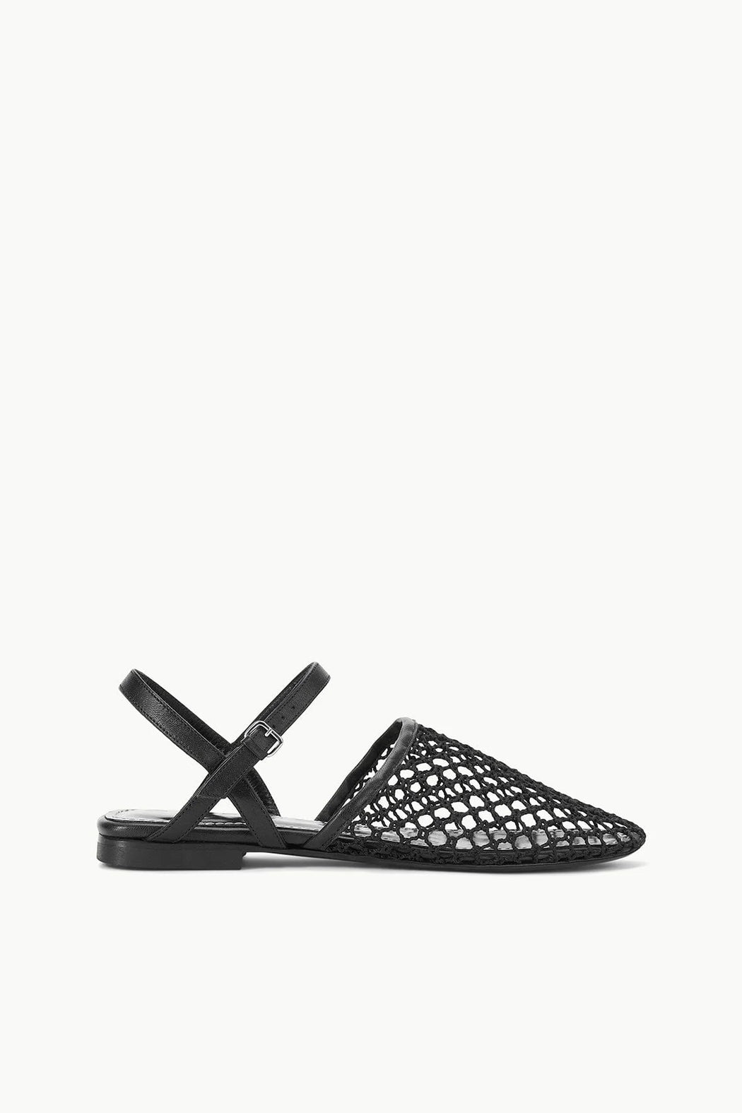 Staud - Rete Sandal in Black Netting