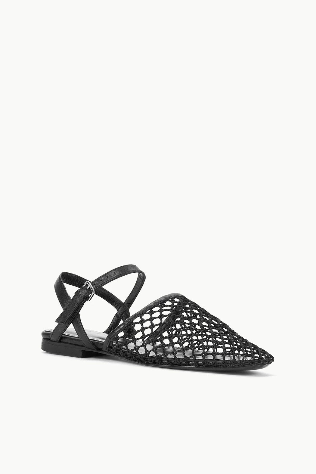 Staud - Rete Sandal in Black Netting