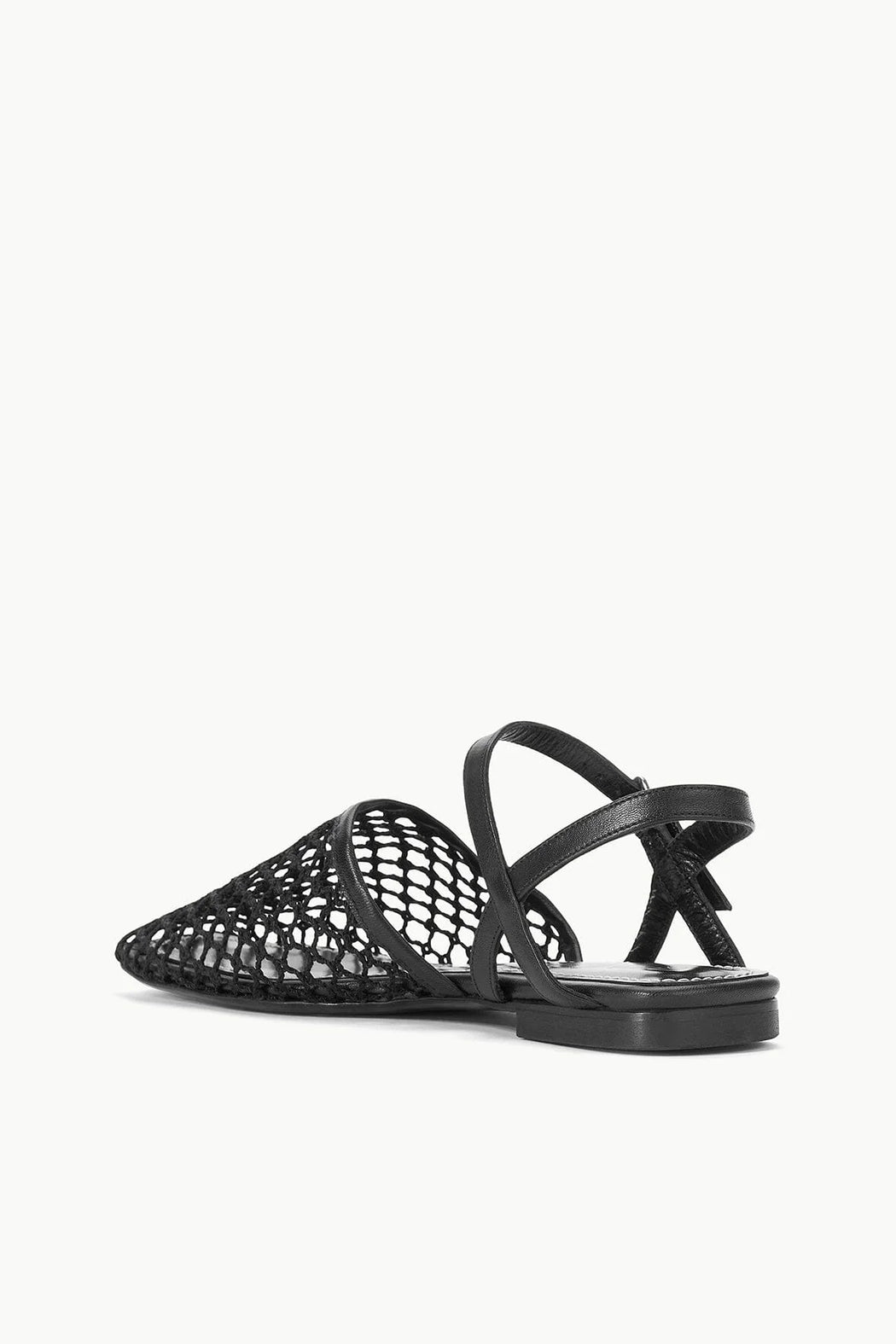 Staud - Rete Sandal in Black Netting