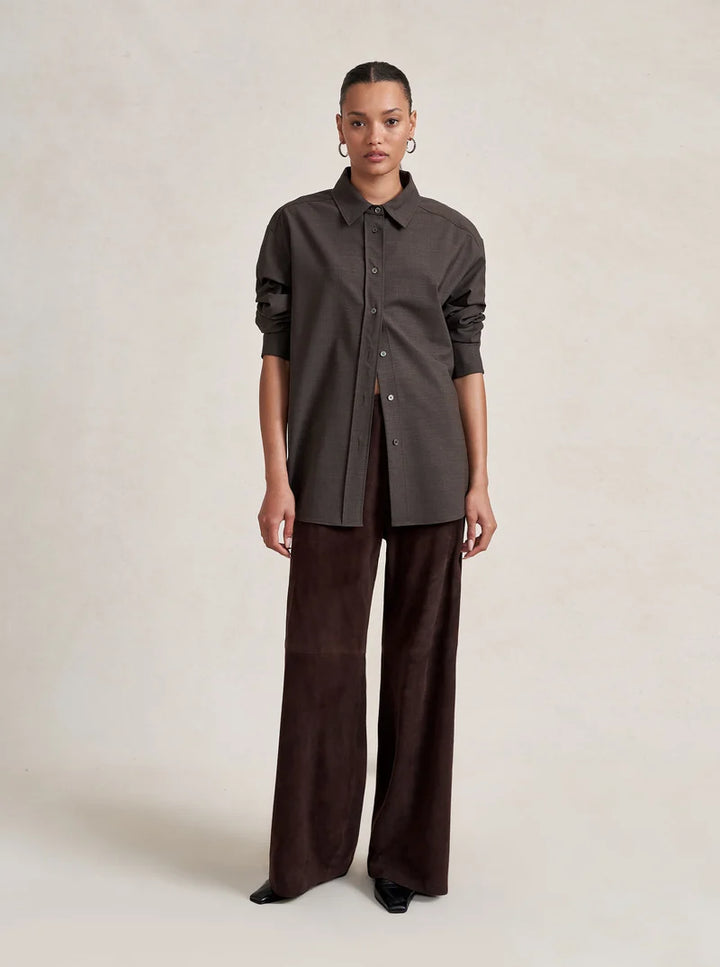 La Ligne - Suede Colby Pant Chocolate