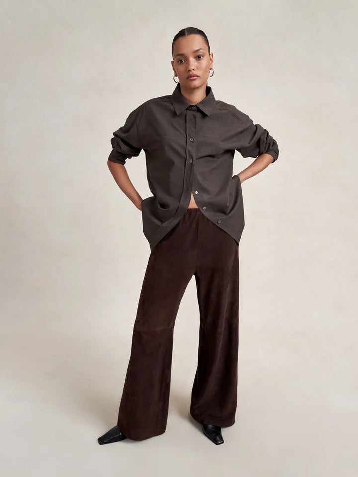 La Ligne - Suede Colby Pant Chocolate