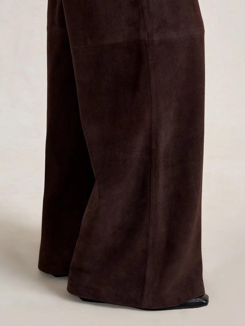 La Ligne - Suede Colby Pant Chocolate