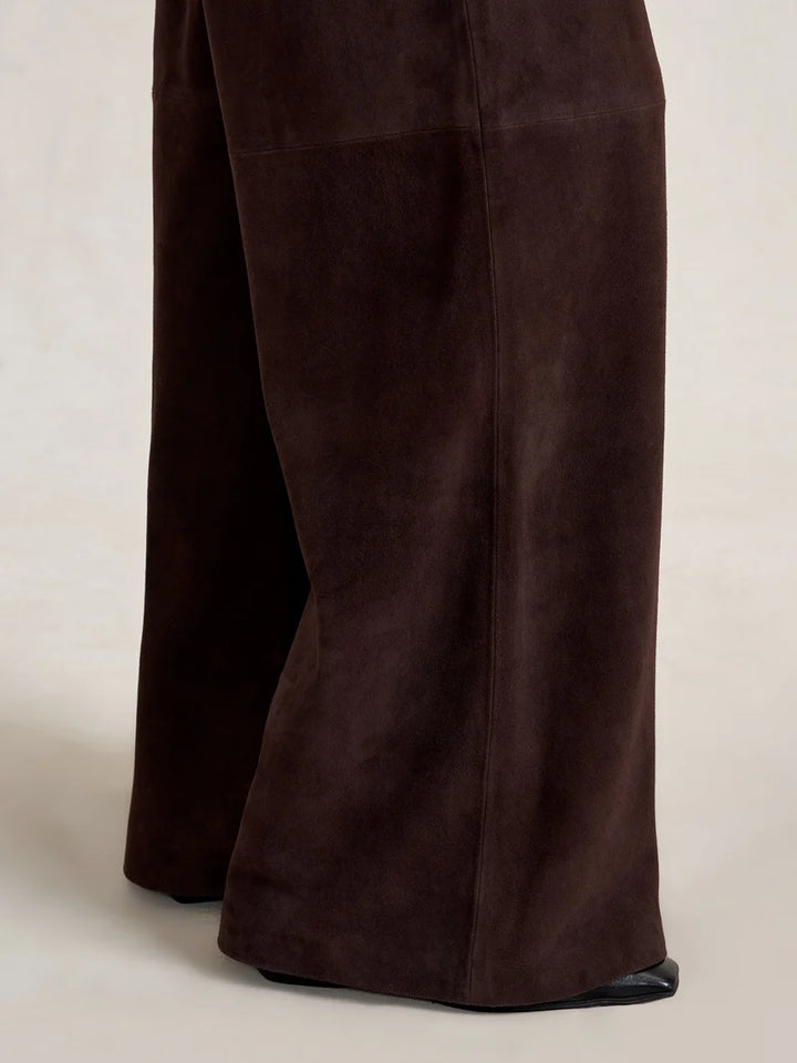 La Ligne - Suede Colby Pant Chocolate