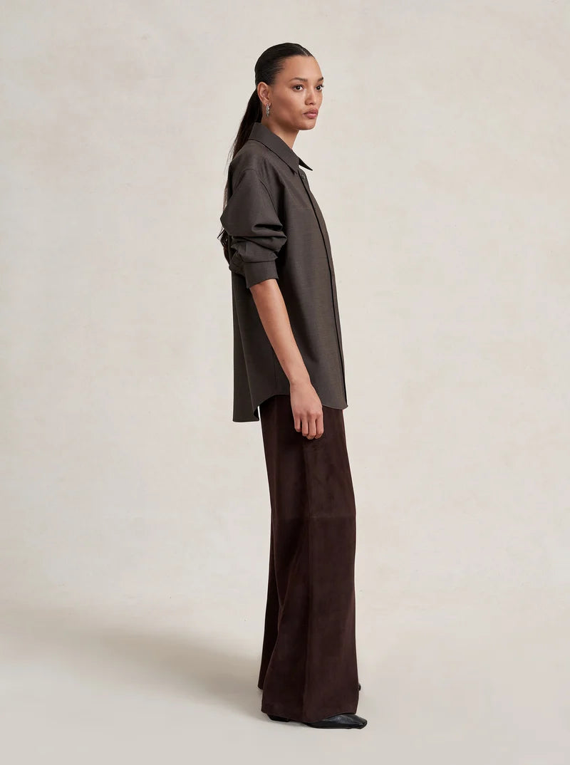 La Ligne - Suede Colby Pant Chocolate