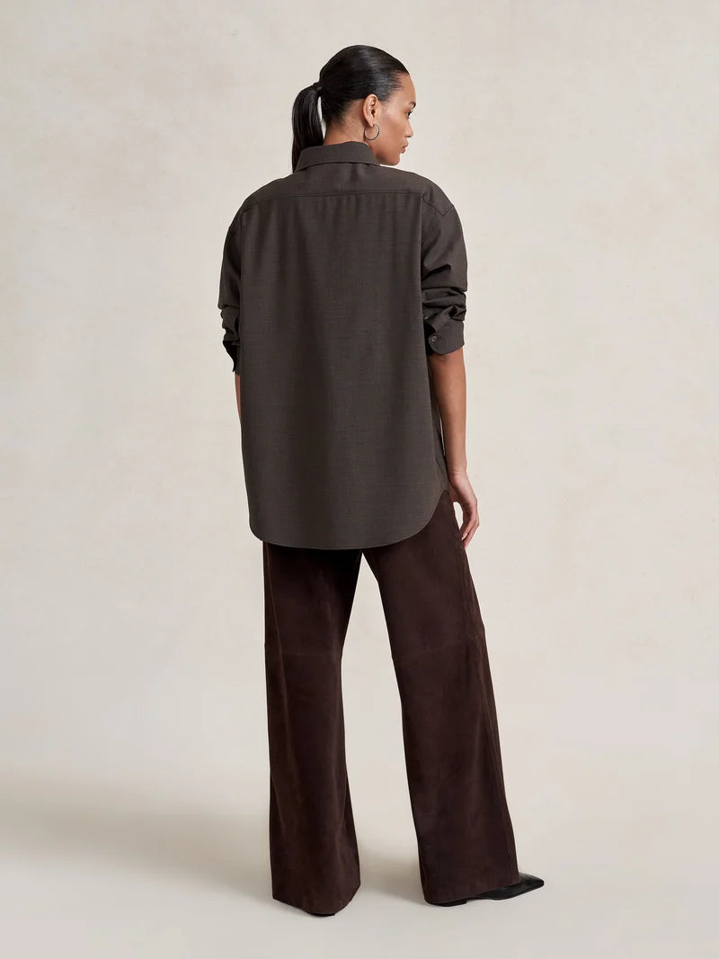 La Ligne - Suede Colby Pant Chocolate