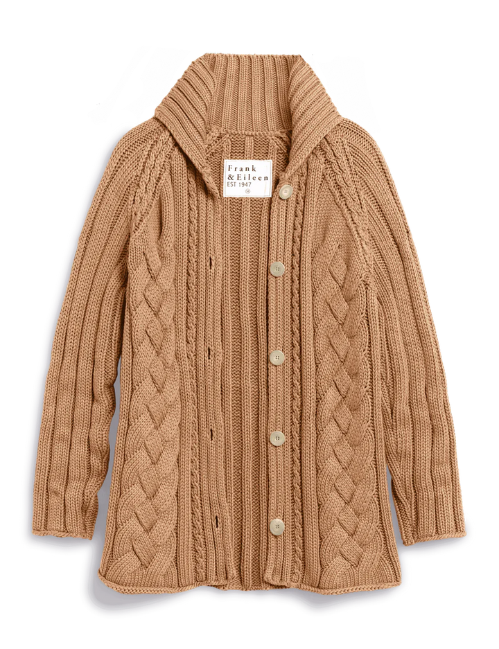 Frank & Eileen - Camel Cotswolds Cardigan