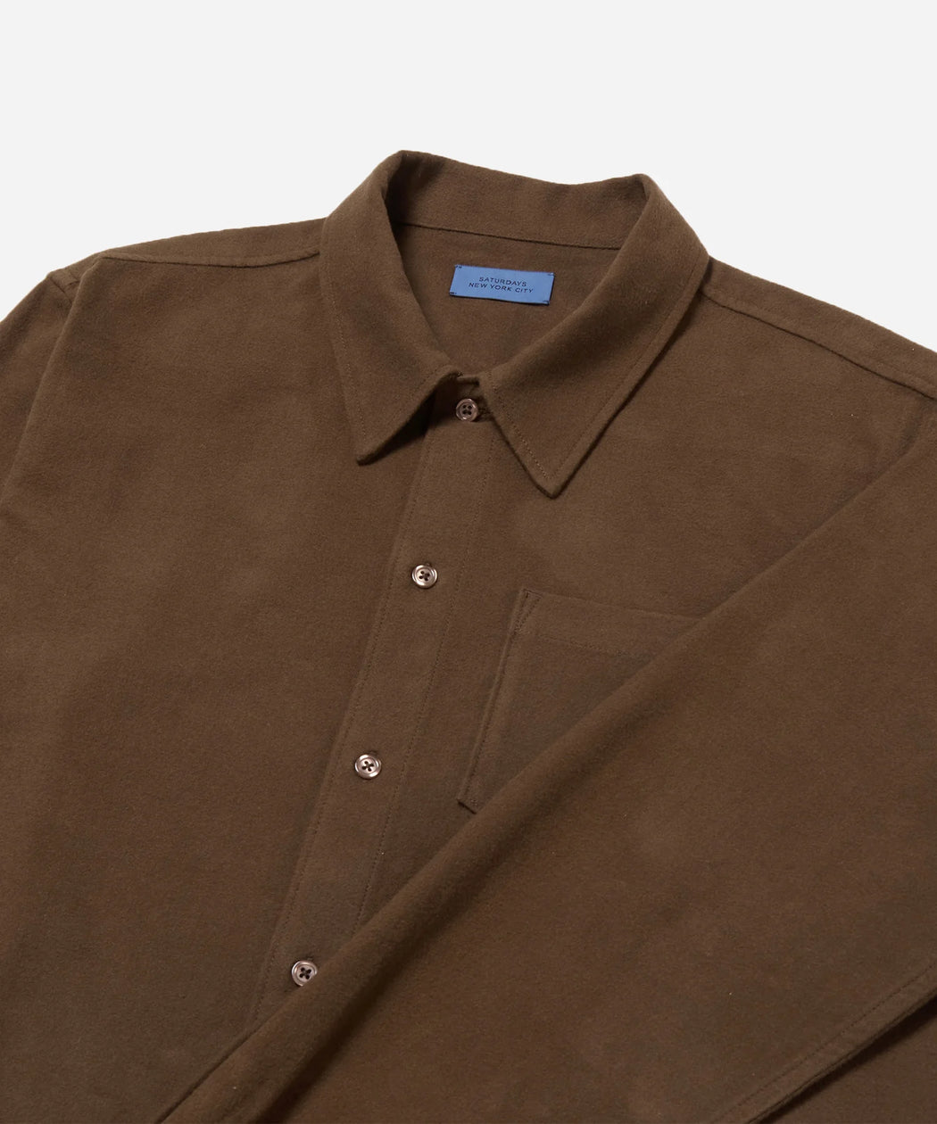 Saturdays NYC - Coffee Bean Broome Flannel Shirt