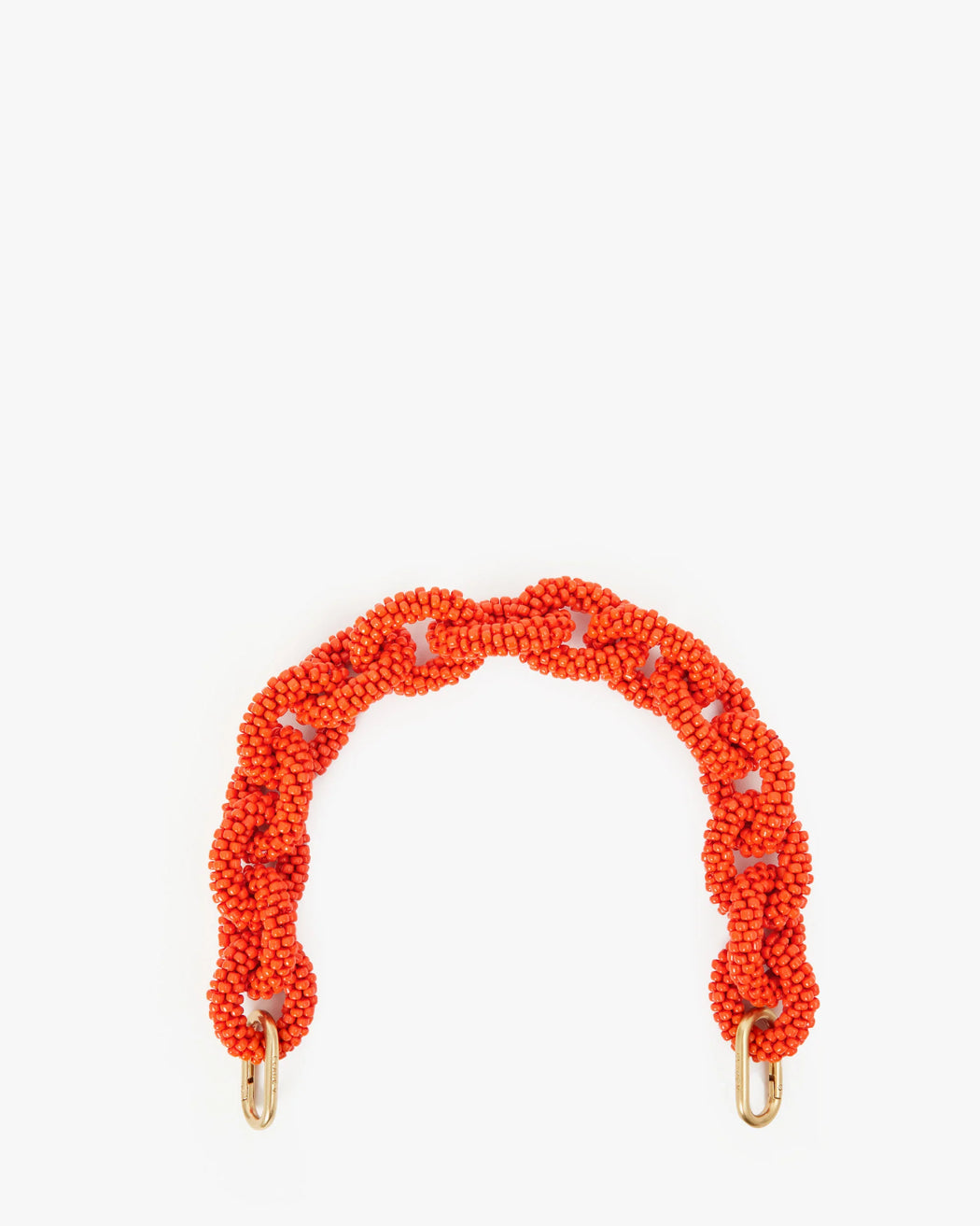 Clare V - Shortie Strap Bead Link in Bright Poppy