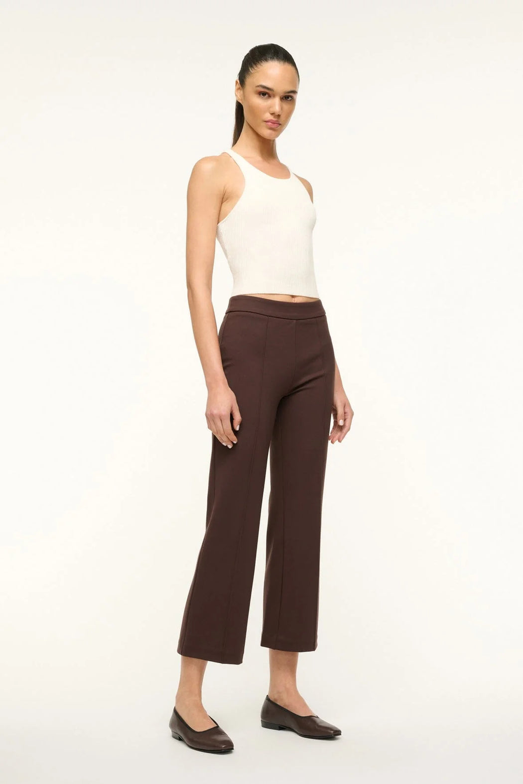 Staud- Knack Pant in Dark Chocolate