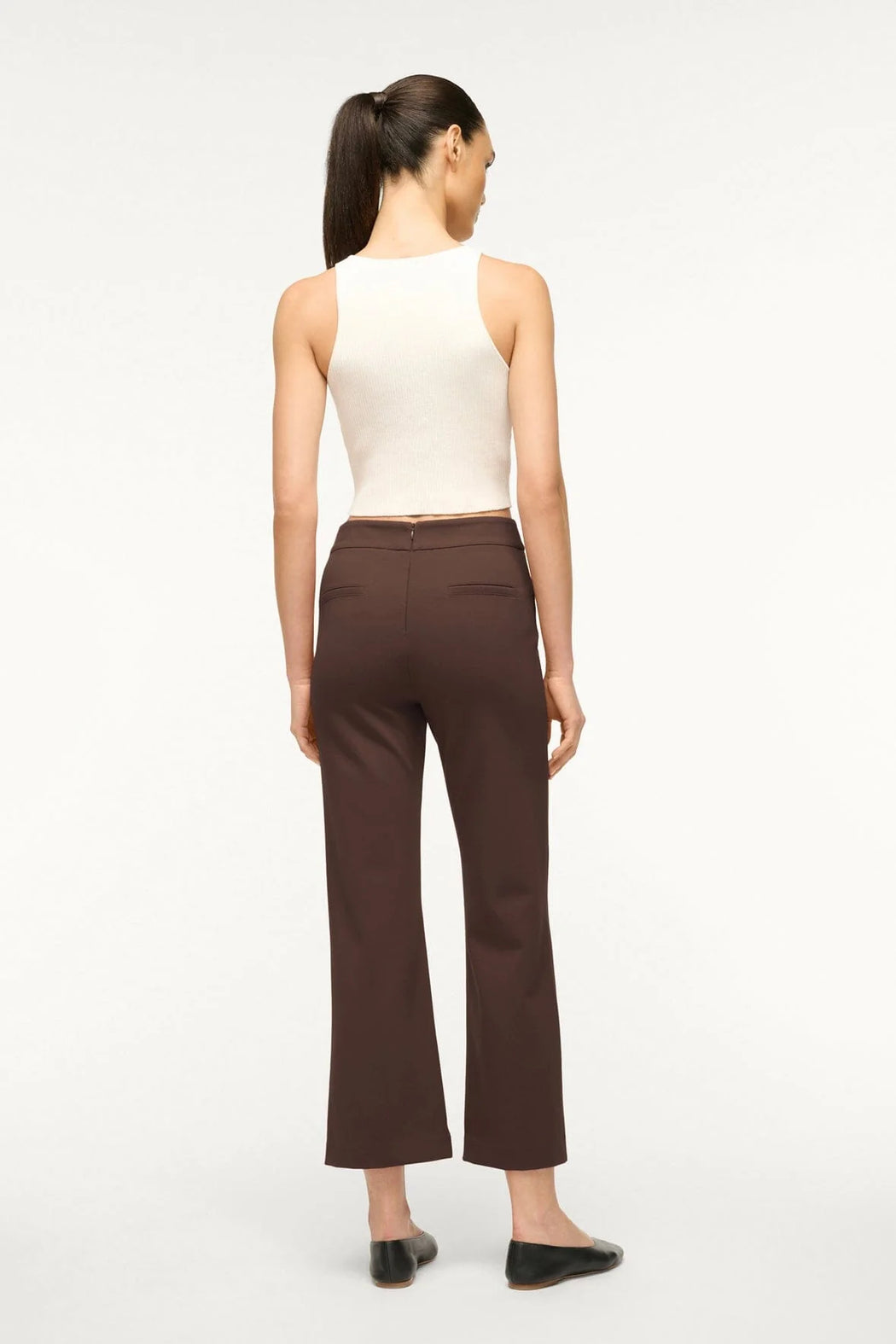 Staud- Knack Pant in Dark Chocolate