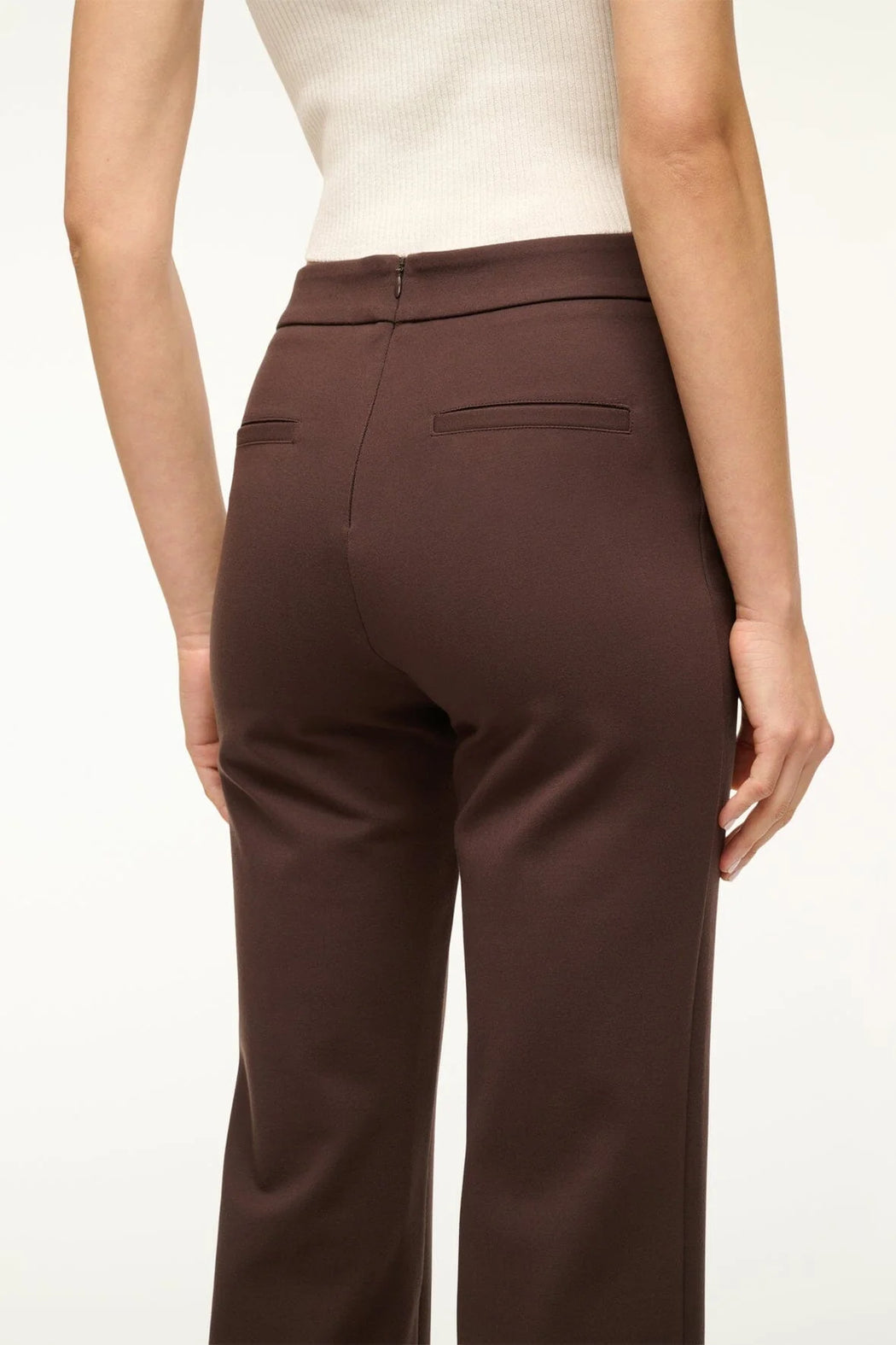 Staud- Knack Pant in Dark Chocolate