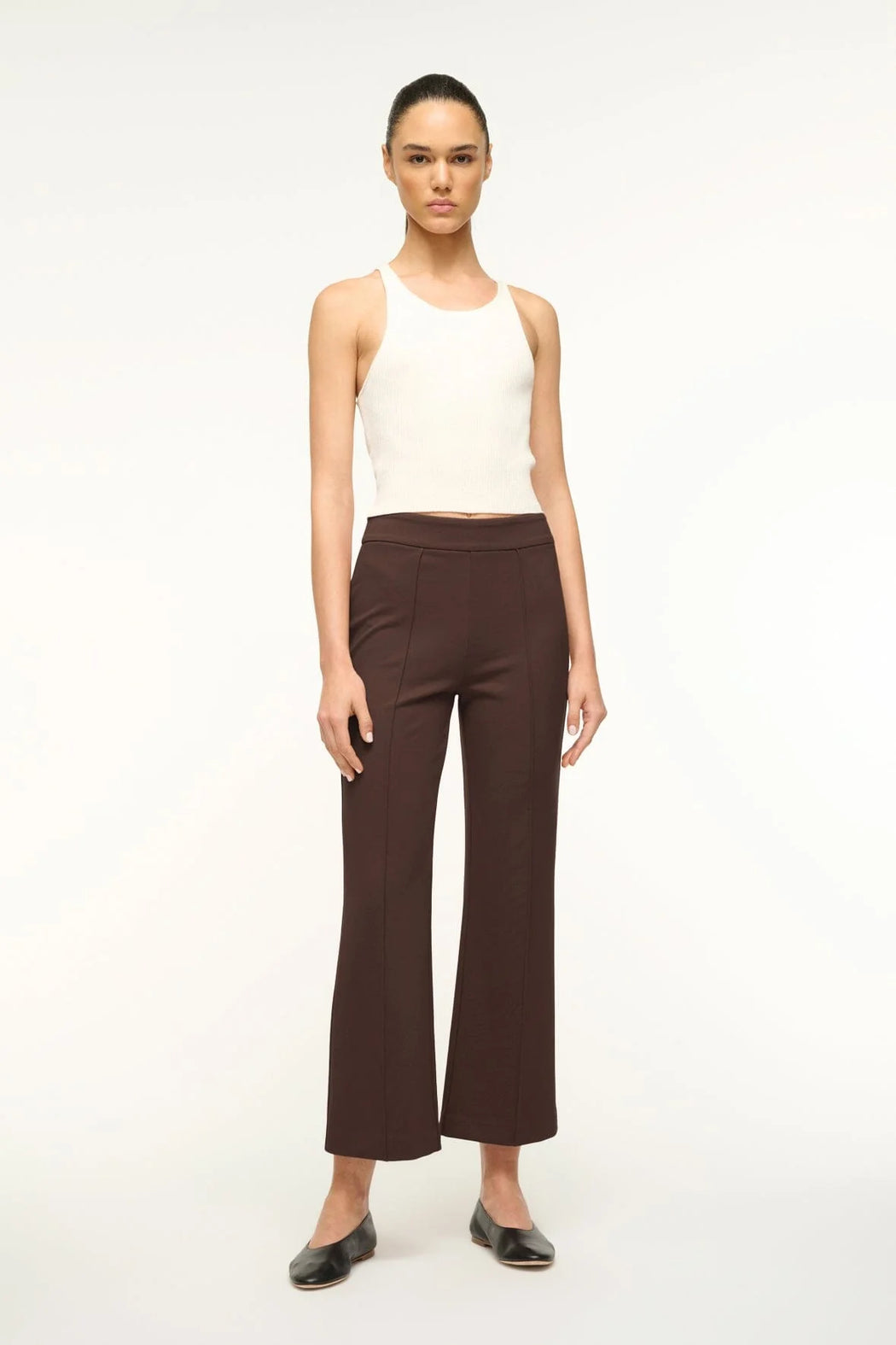 Staud- Knack Pant in Dark Chocolate