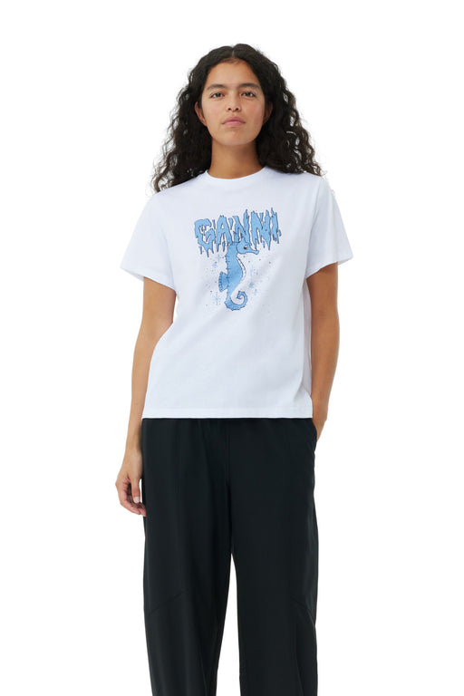 Ganni - Seahorse Relaxed T-Shirt