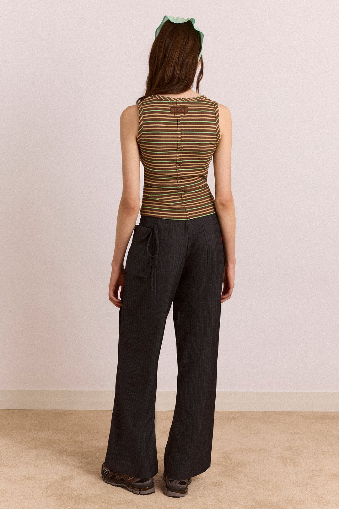 Damson Madder - Tatianna Trouser in Pinstripe - Kalifornia Jean Bar