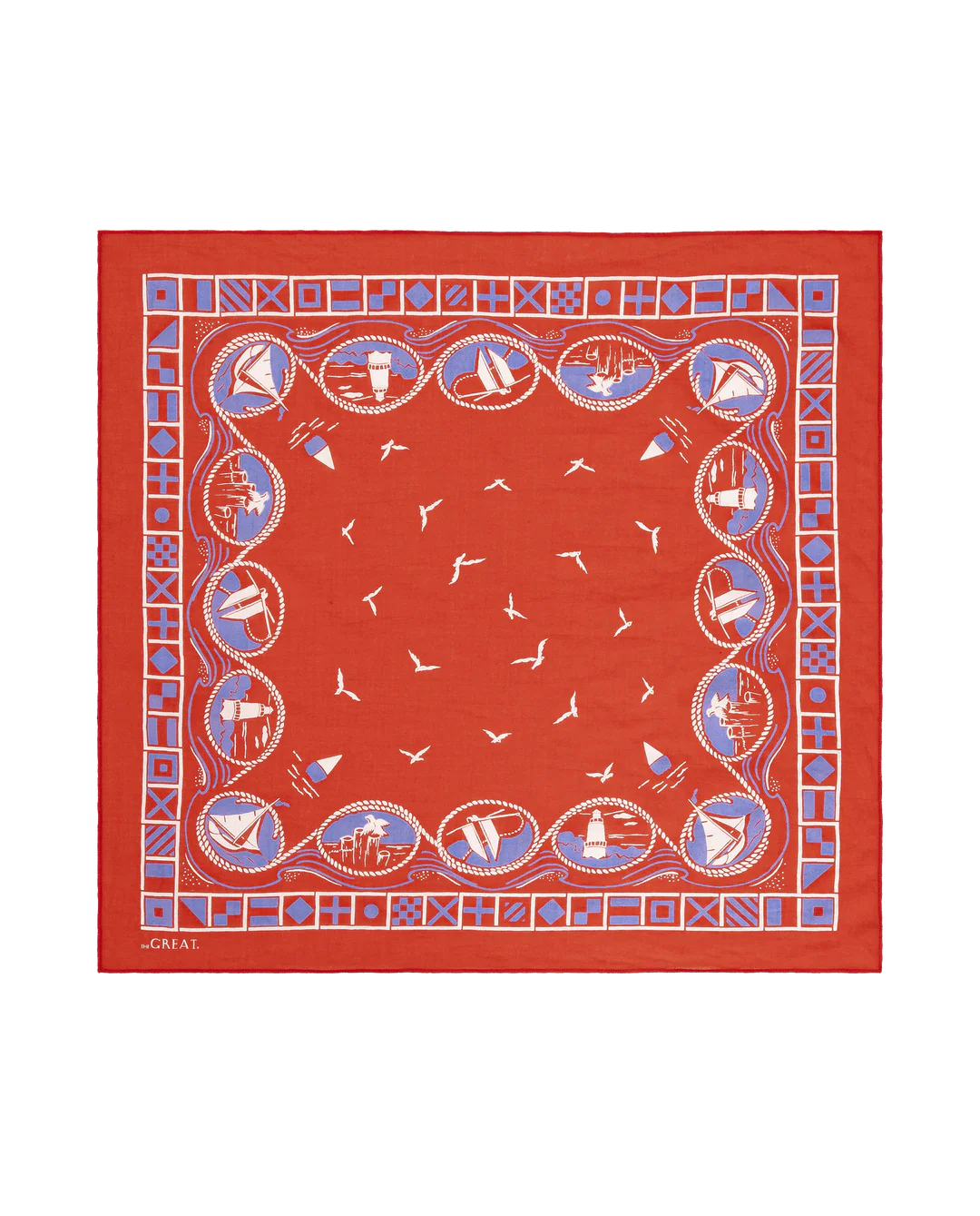 The Great - Sailboat Bandana Red