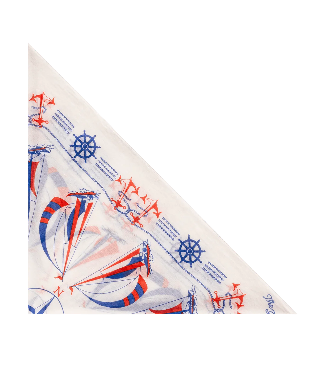 The Great - Sailboat Bandana White
