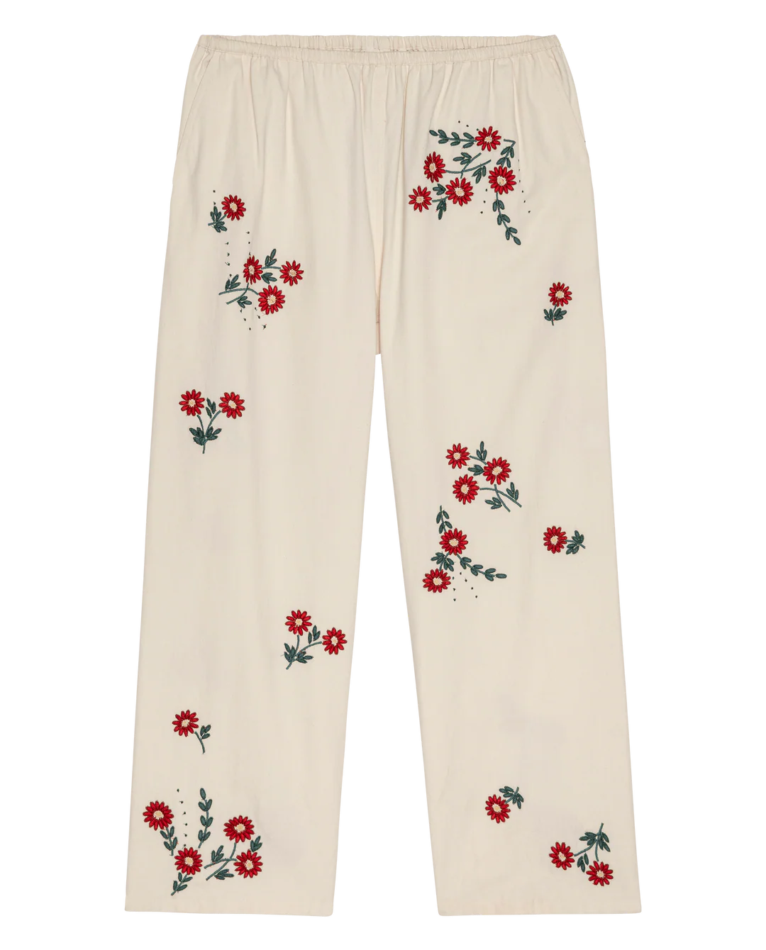 The Great - Easy Pant Natural Field Floral Emb