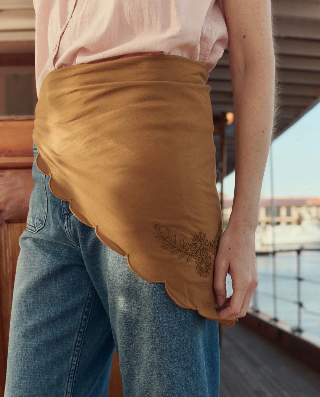 The Great - Clay Scalloped Bandana