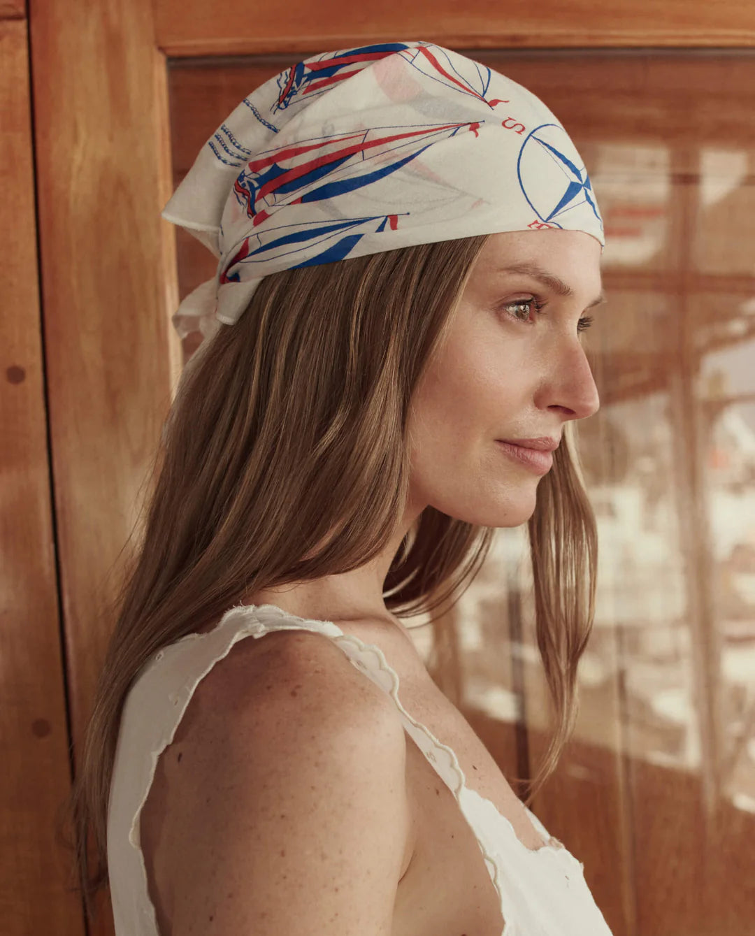 The Great - Sailboat Bandana White