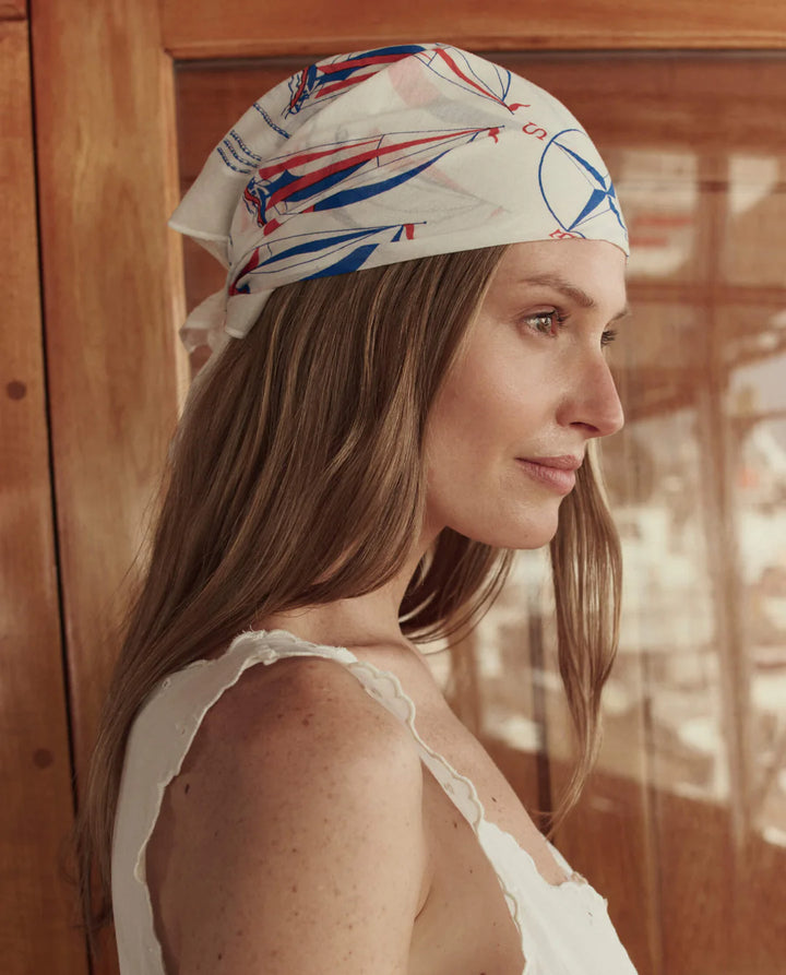 The Great - Sailboat Bandana White