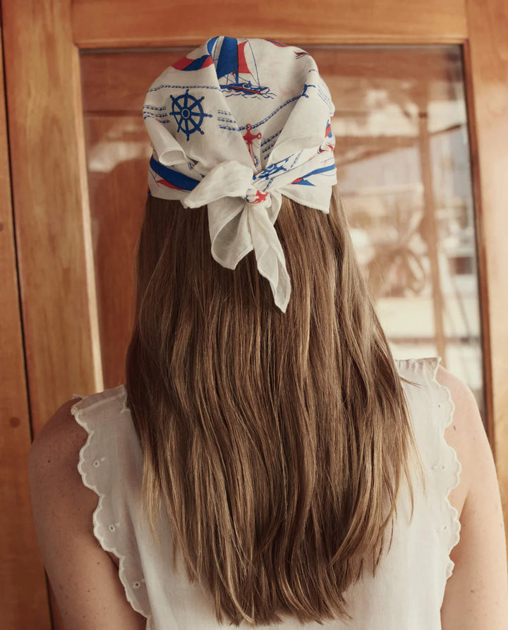 The Great - Sailboat Bandana White