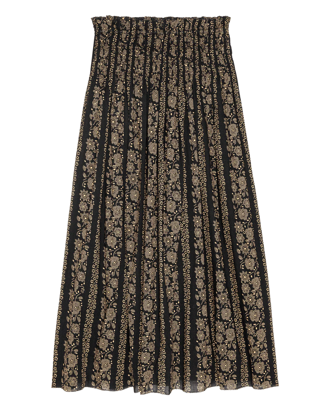 The Great - Canary Skirt Black Cream Token Floral
