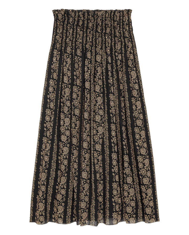 The Great - Canary Skirt Black Cream Token Floral