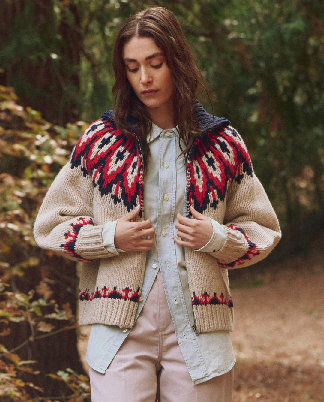 The Great - Nordic Sweater in Glacier Fair Isle