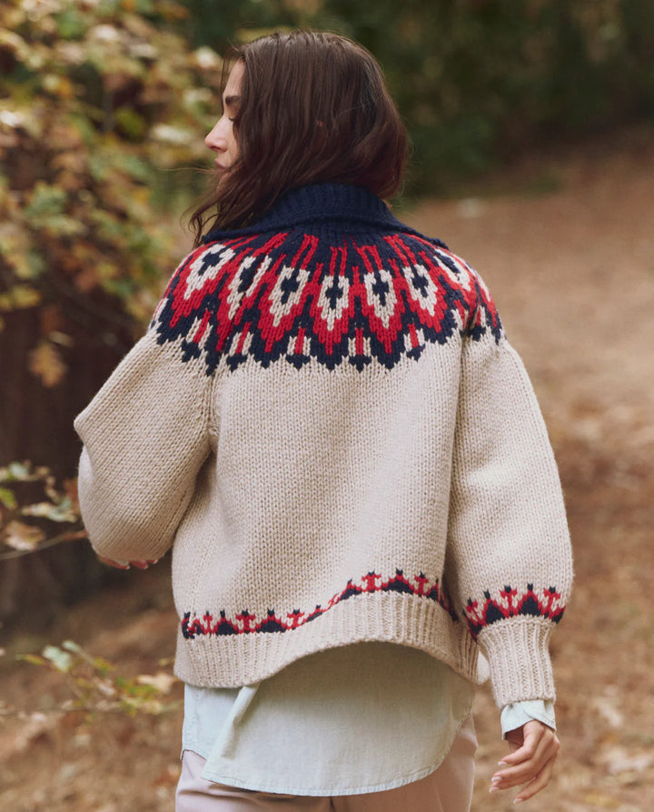 The Great - Nordic Sweater in Glacier Fair Isle