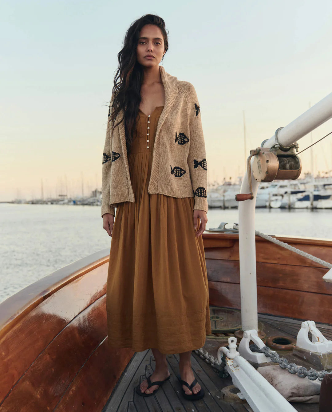 The Great - Swimming Fish Lodge Cardigan