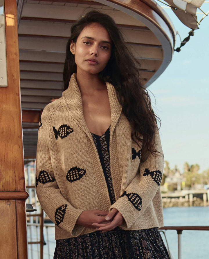 The Great - Swimming Fish Lodge Cardigan