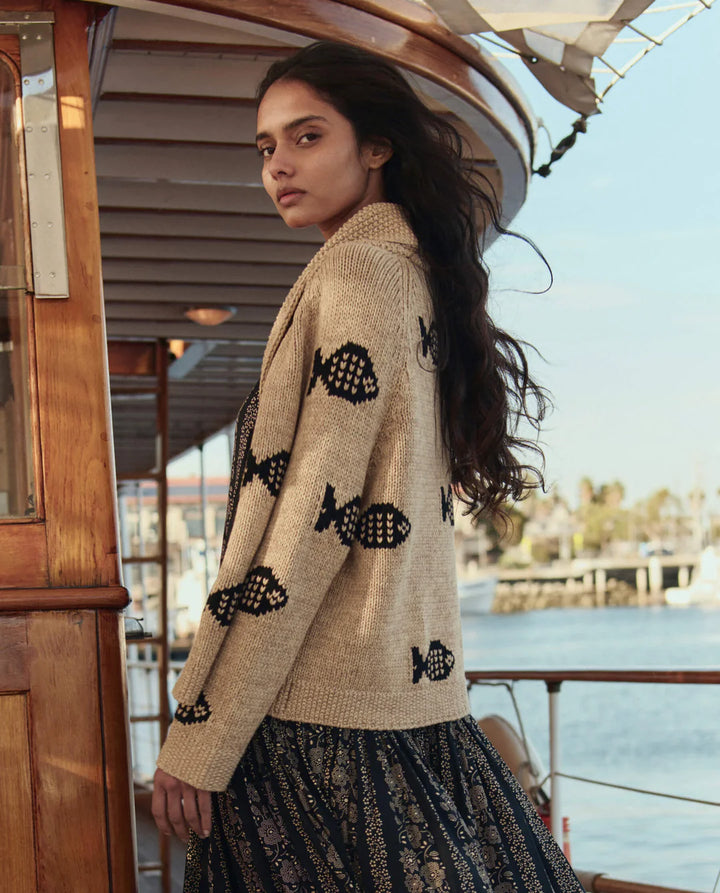 The Great - Swimming Fish Lodge Cardigan