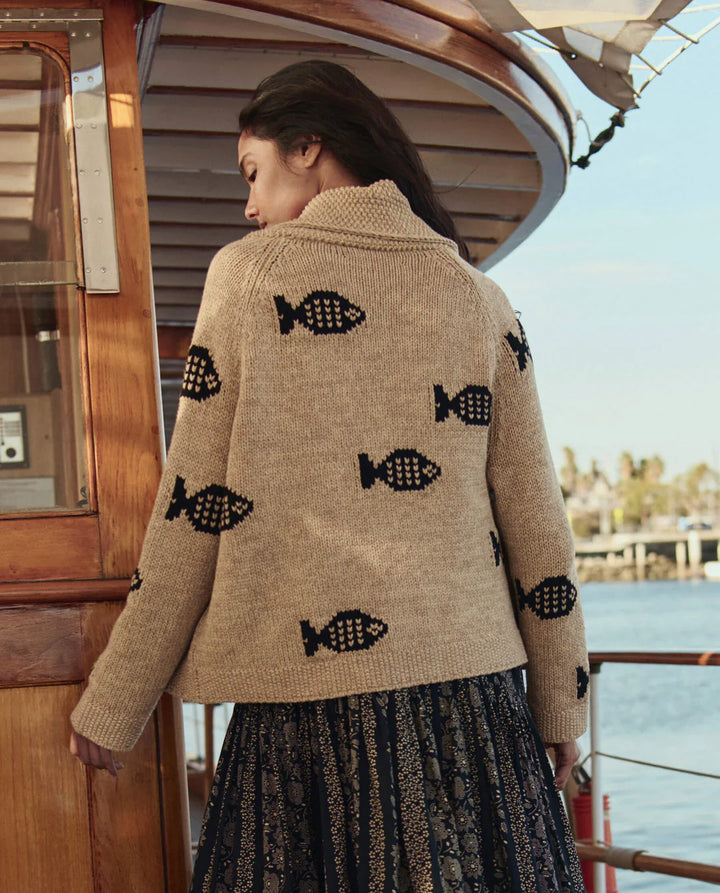 The Great - Swimming Fish Lodge Cardigan